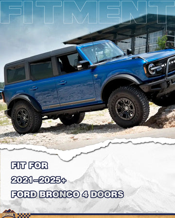 Broaddict Slide Out Tailgate Fit for Ford Bronco 2021-2025 4-Door Double Extend Trunk Table Pull Out Cargo Shelf